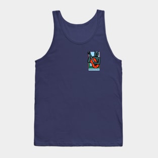 Picasso Style Musician Cat Tank Top